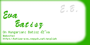 eva batisz business card